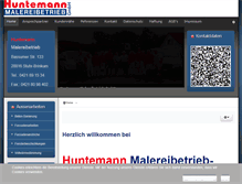 Tablet Screenshot of huntemann-malerei.de